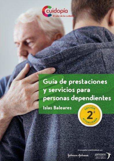 Portada guía de presentaciones y servicios para personas dependientes de Baleares