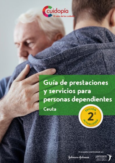 Portada guía de presentaciones y servicios para personas dependientes de Ceuta