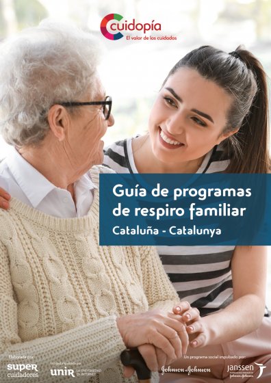 Portada guía de programas de respiro familiar de Catalunya